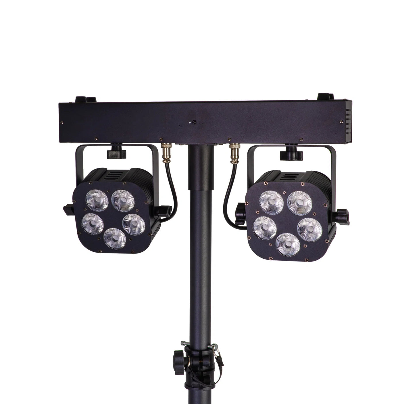 Equinox Gigabar Compact Duo Bar System - Twin LED T-Bar With Stands, Bags & Foot Control