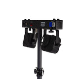 Equinox Gigabar Compact Duo Bar System - Twin LED T-Bar With Stands, Bags & Foot Control
