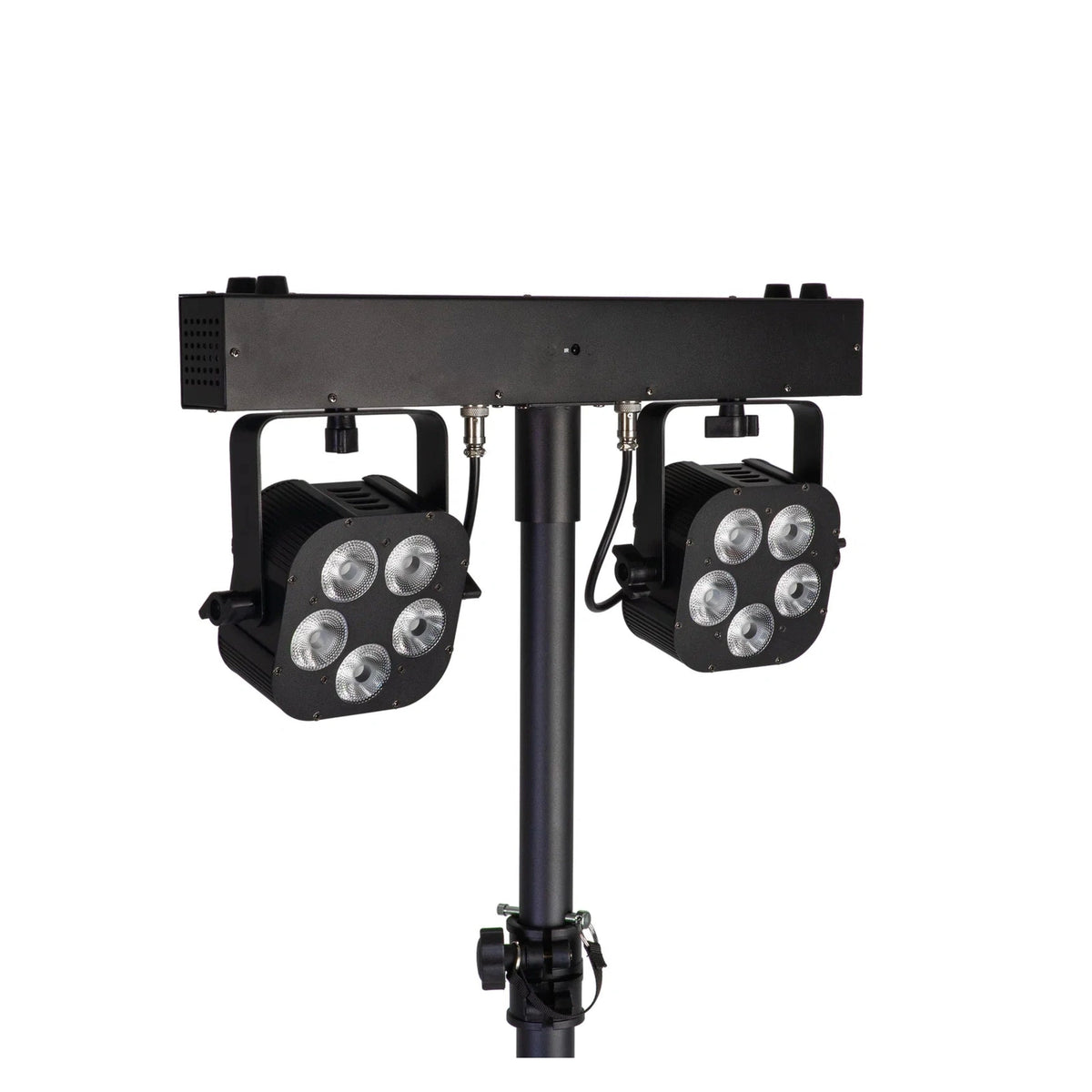 Equinox Gigabar Compact Duo Bar System - Twin LED T-Bar With Stands, Bags & Foot Control 15