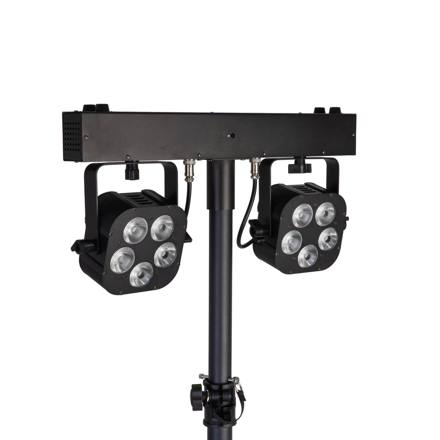 Equinox Gigabar Compact Duo Bar System - Twin LED T-Bar With Stands, Bags & Foot Control