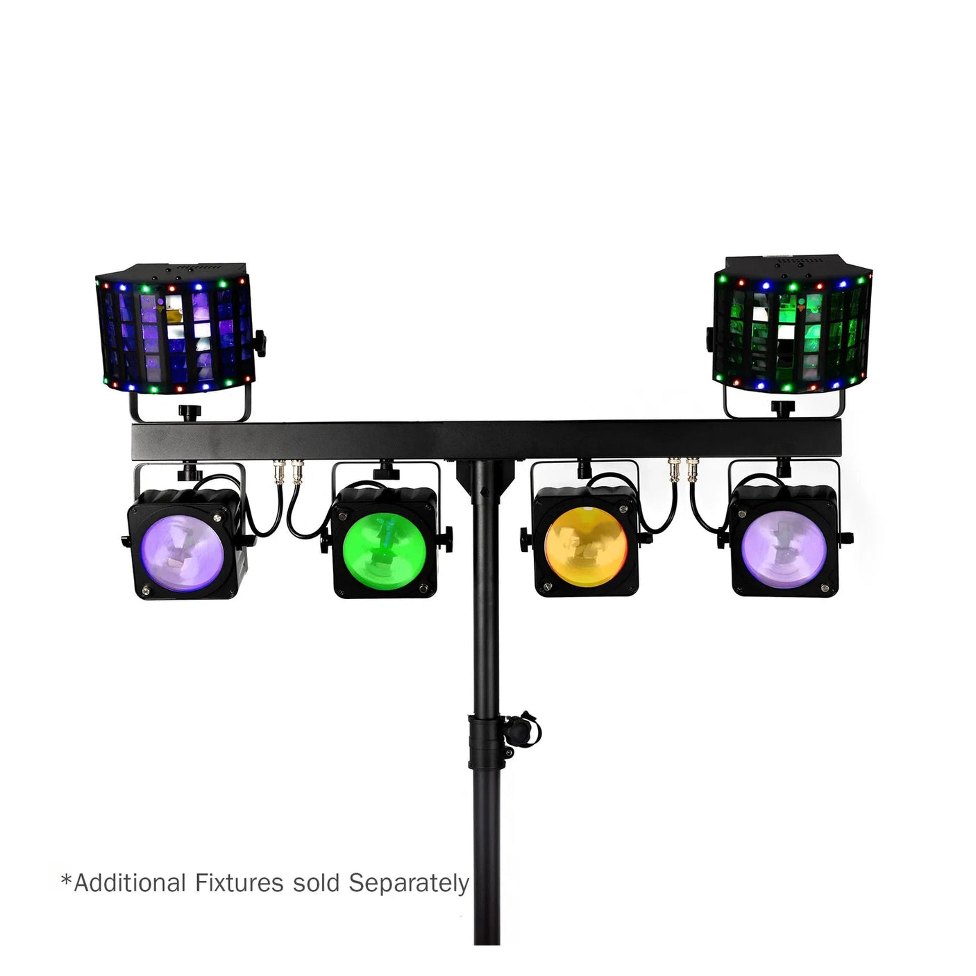 Equinox Gigabar MKII 4 x 30W RGB COB T-Bar Lighting System 6