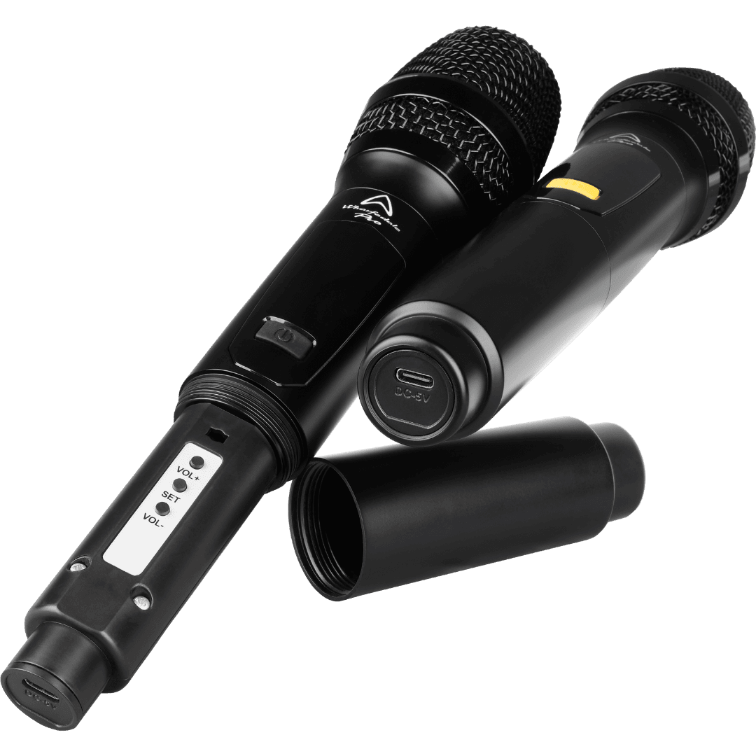 Wharfedale Pro EZ-PZ 14" 100W Battery Bluetooth PA Speaker With 2 Wireless Mics & Tour Bag