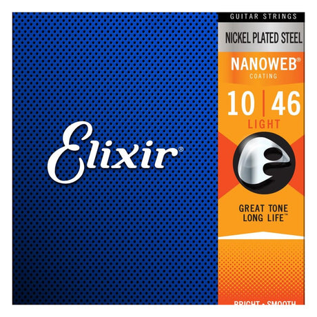 Elixir Electric NANOWEB Light (.010 - .046) Pack Front