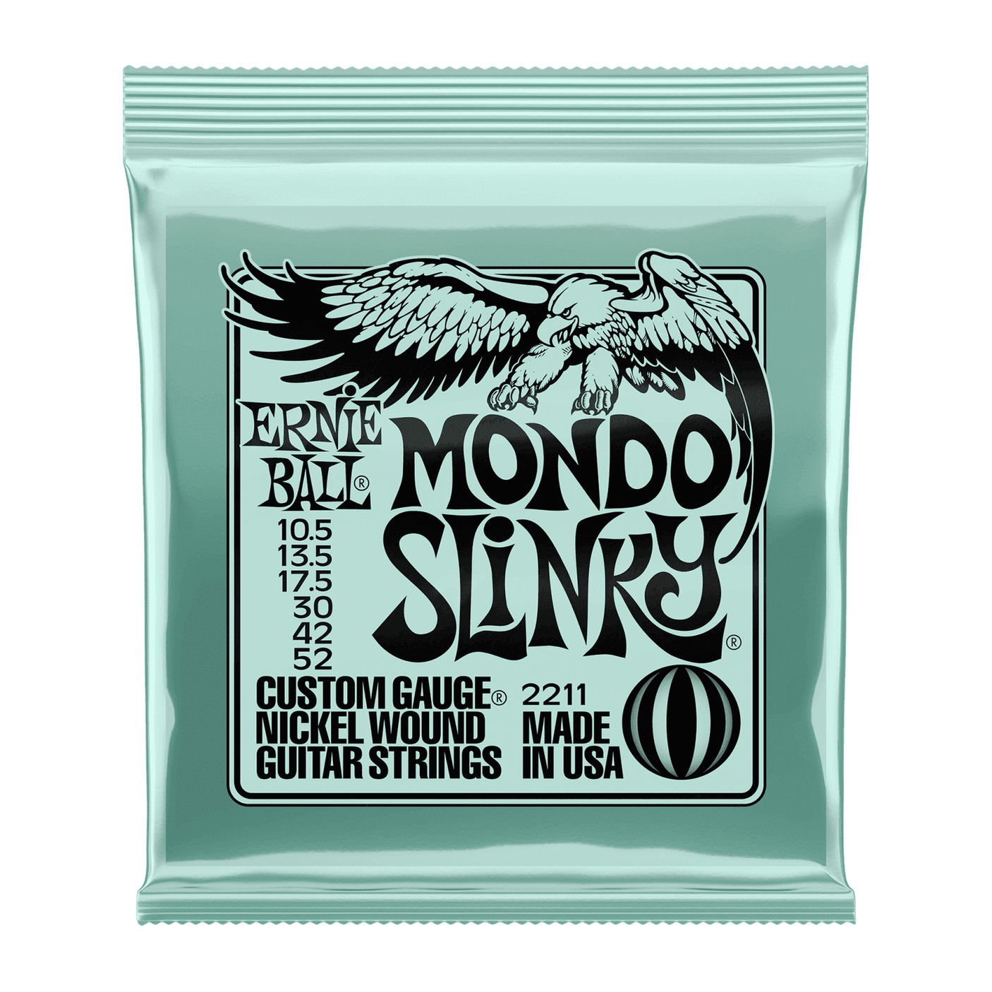 Ernie Ball Mondo Slinky Nickel Wound Electric Guitar Strings .0105 - .052 1