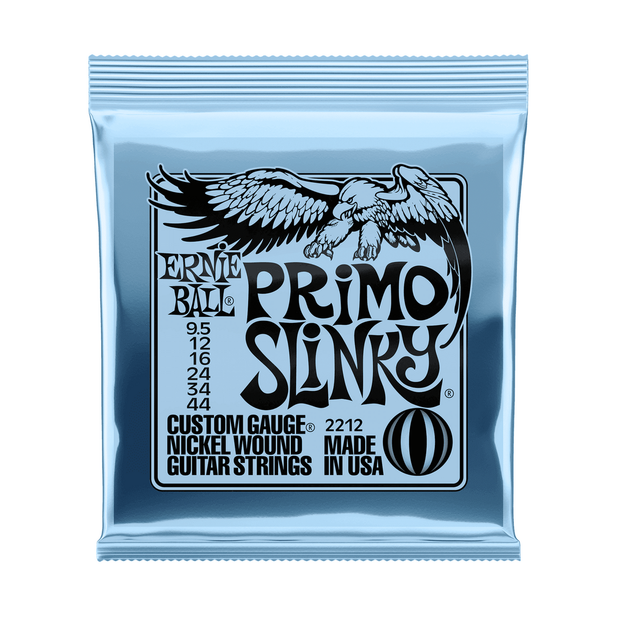 Ernie Ball Primo Slinky Nickel Wound Electric Guitar Strings .0095 -.044 1