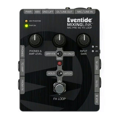 Eventide MixingLink Mic Preamp And FX Loop Pedal — 48V Phantom Power, DI Output, 65dB Clean Gain 2