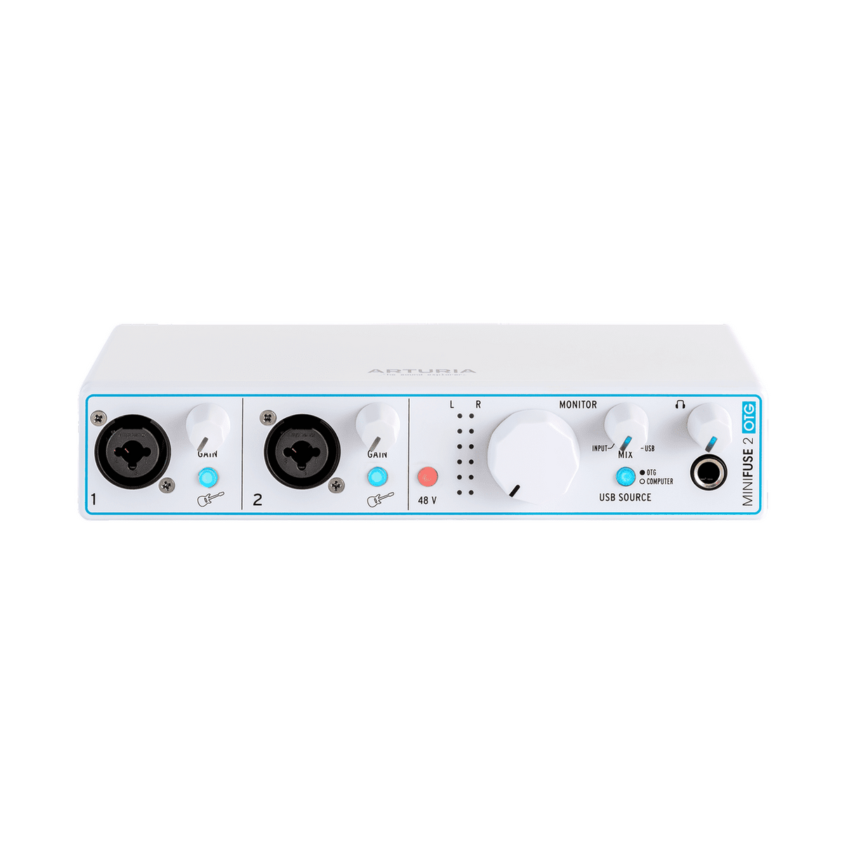 Arturia MiniFuse 2 OTG - Dual USB 2-in / 2-out Audio Interface White 5