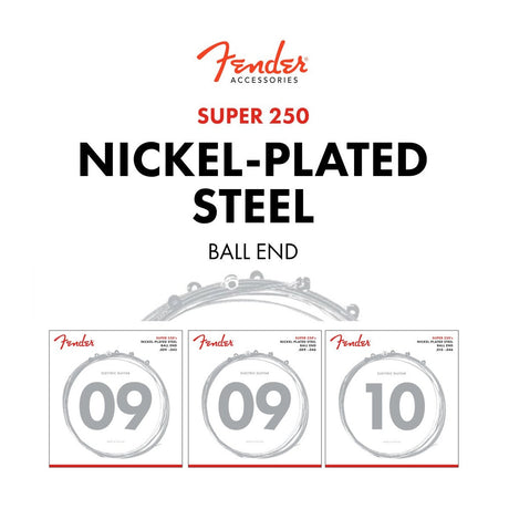 Fender Accessories Super 250 Nickel Plated Steel Guitar Strings