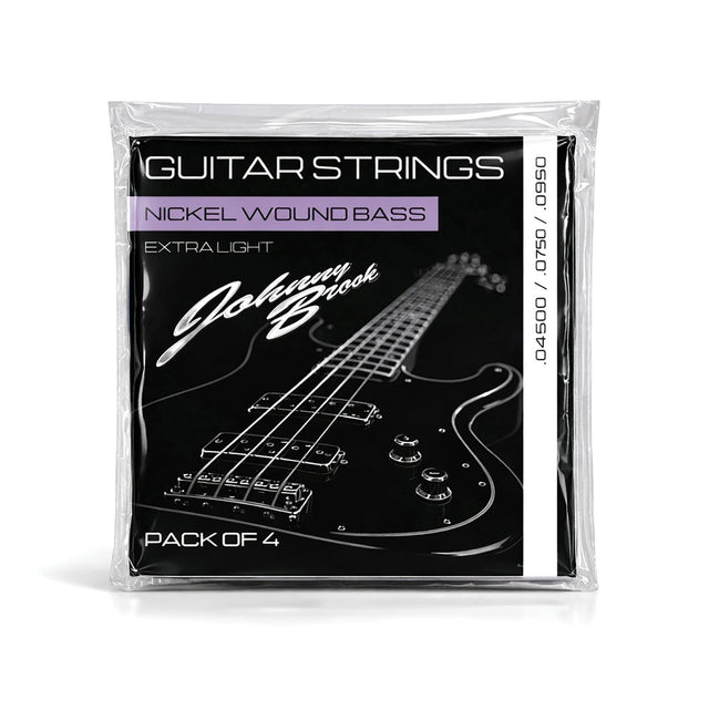 Johnny Brook Nickel Wound Bass Guitar Strings — Extra Light, Set of 4 1