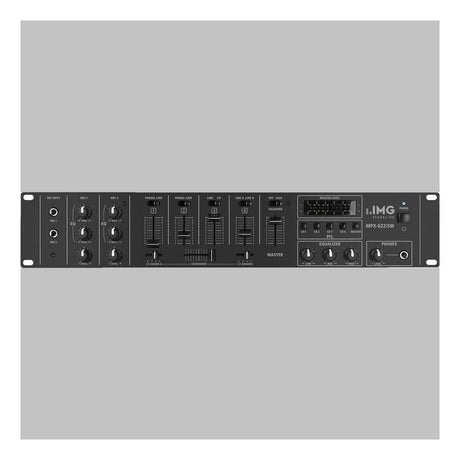 IMG Stageline MPX-622 6-Channel Stereo DJ Mixer 1