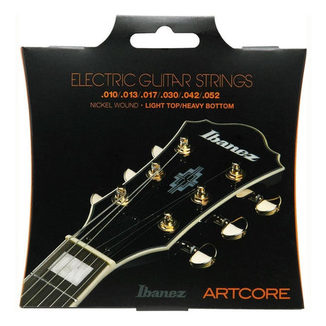 Ibanez Artcore Nickel Wound Electric Guitar Strings — Light Top/Heavy Bottom, .010-.052 1