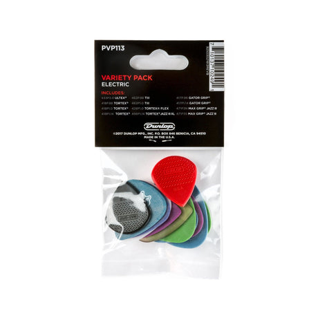 Jim Dunlop Electric Variety Guitar Picks Back