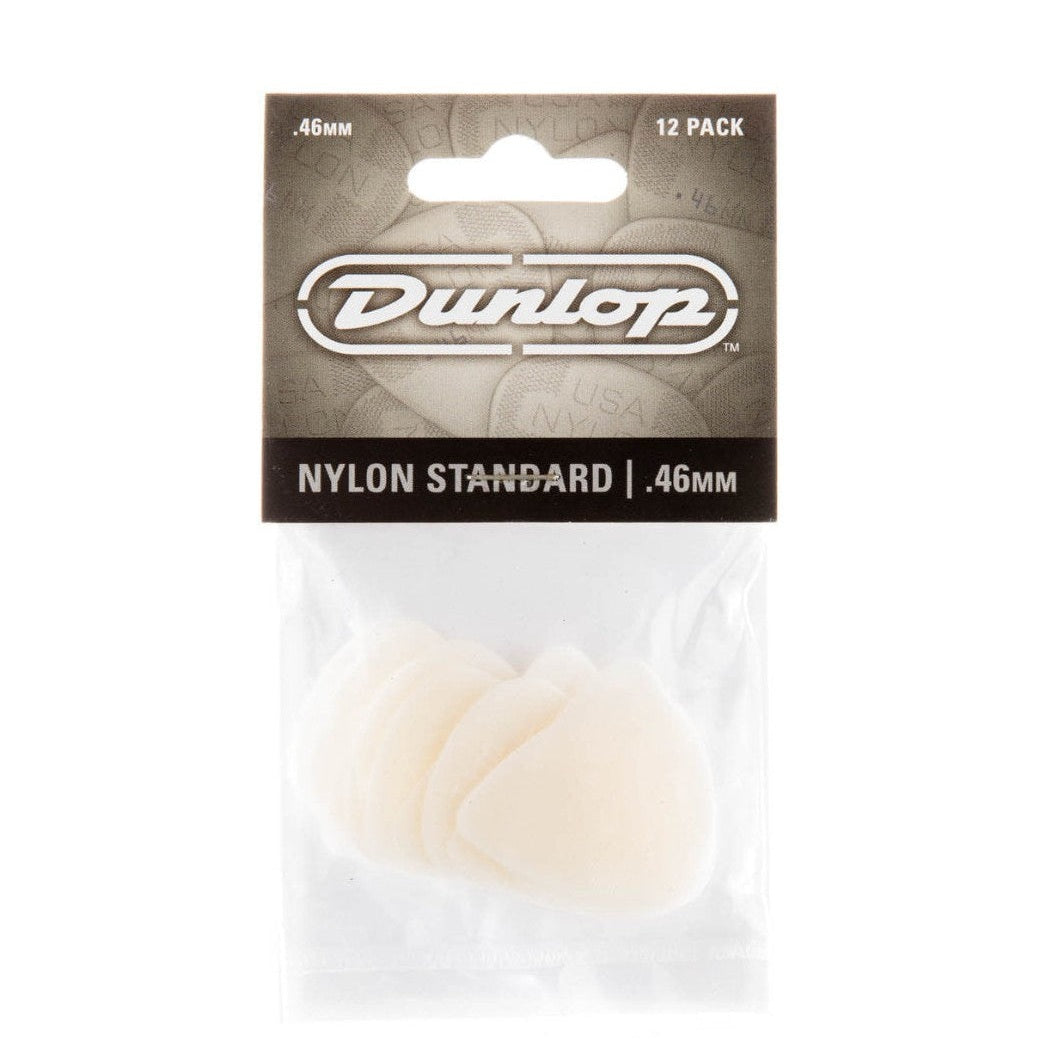 Jim Dunlop Nylon Standard Guitar Picks - 12 Pack .38mm - 1.0mm 3