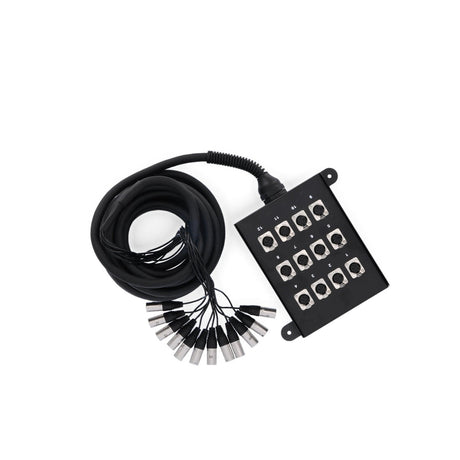 Adam Hall K12C10 12-Channel Multicore Stage Box - 12 Send, 10m Cable 8