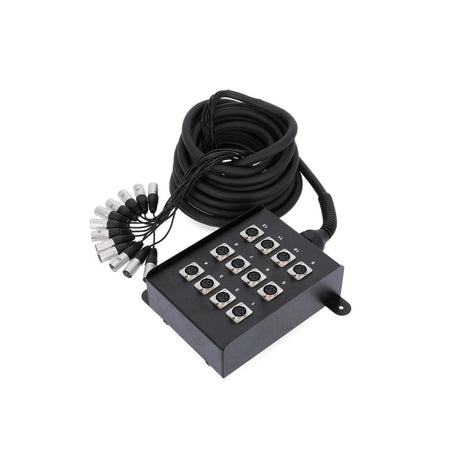 Adam Hall K12C10 12-Channel Multicore Stage Box - 12 Send, 10m Cable 11