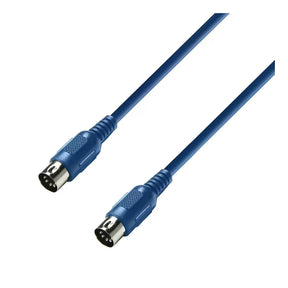 Adam Hall 3-Star Series MIDI Cable - Blue, 3m 1
