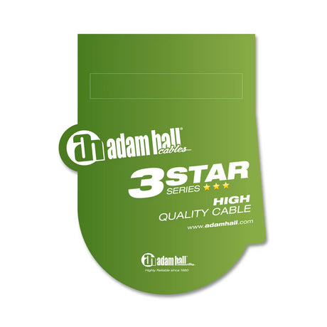 Adam Hall 3 Star Series Audio Cable - 3m 2x RCA Male to 2x 6.3mm Jack Mono K3TPC0300 2