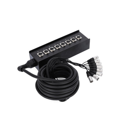 Adam Hall K8C10 8-Channel Multicore Stage Box - 8 Send, 10m Cable 10