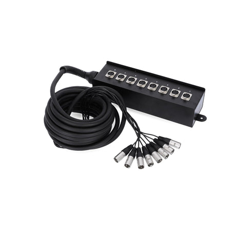 Adam Hall K8C10 8-Channel Multicore Stage Box - 8 Send, 10m Cable 12