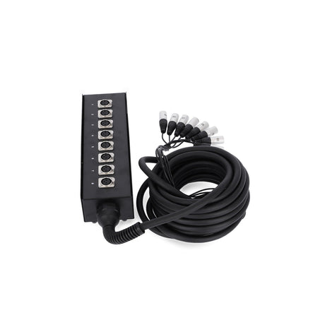 Adam Hall K8C10 8-Channel Multicore Stage Box - 8 Send, 10m Cable 8