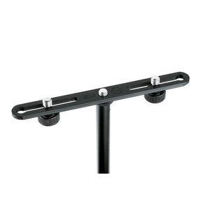 K&M 2-Mic Microphone Bar with 3/8" Locking Screws 23550 1