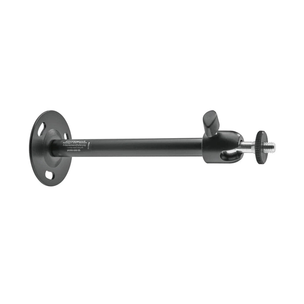 K&M 24350 Universal Mic/Antenna Wall Mount with 360° Swivel - Black 1