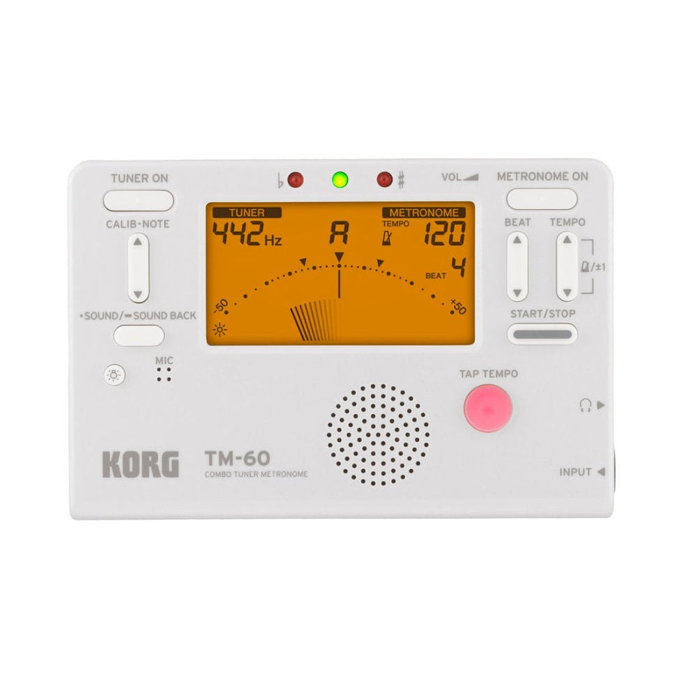 Korg TM-60 Combo Tuner/Metronome | White