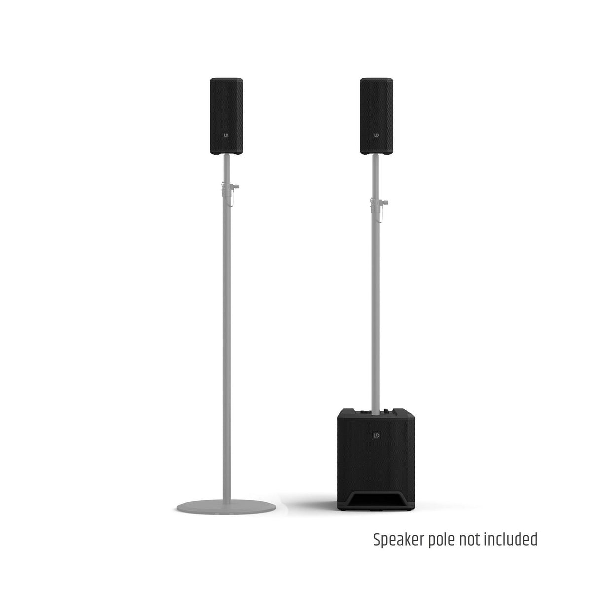 LD Systems DAVE 10 G4X Compact 2.1 Active PA System With Bluetooth – Black 13