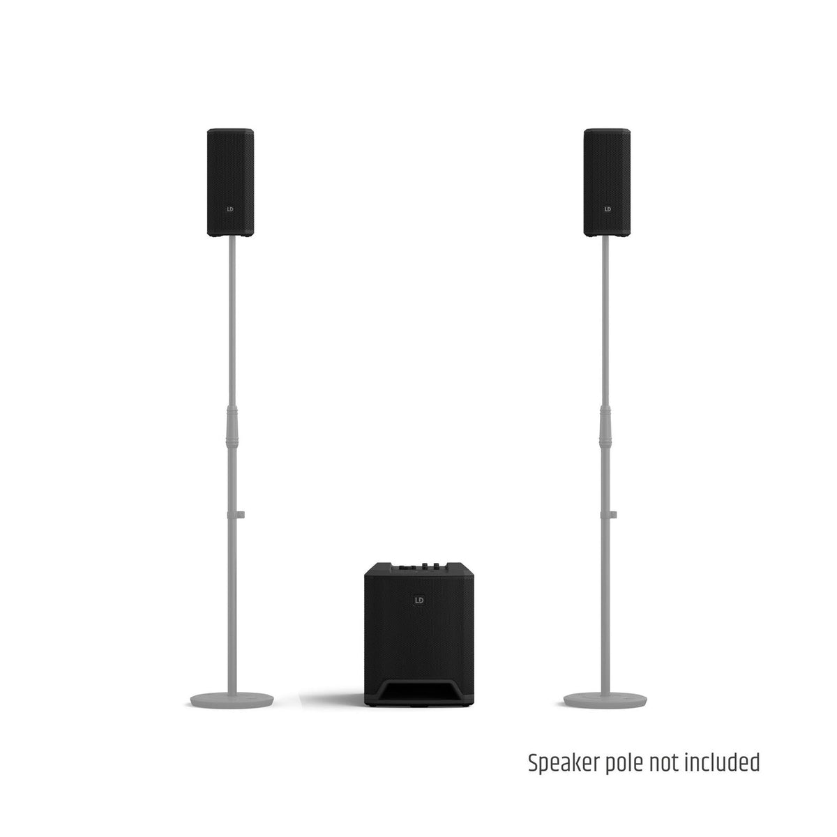 LD Systems DAVE 10 G4X Compact 2.1 Active PA System With Bluetooth – Black 14