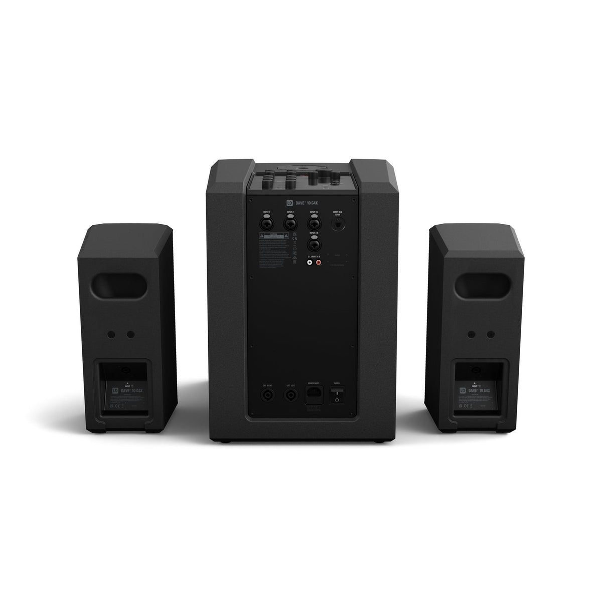 LD Systems DAVE 10 G4X Compact 2.1 Active PA System With Bluetooth – Black 5