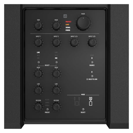 LD Systems DAVE 10 G4X Compact 2.1 Active PA System With Bluetooth – Black 8