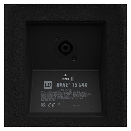 LD Systems DAVE 15 G4X Compact 2.1 Active PA System With Bluetooth – Black 9