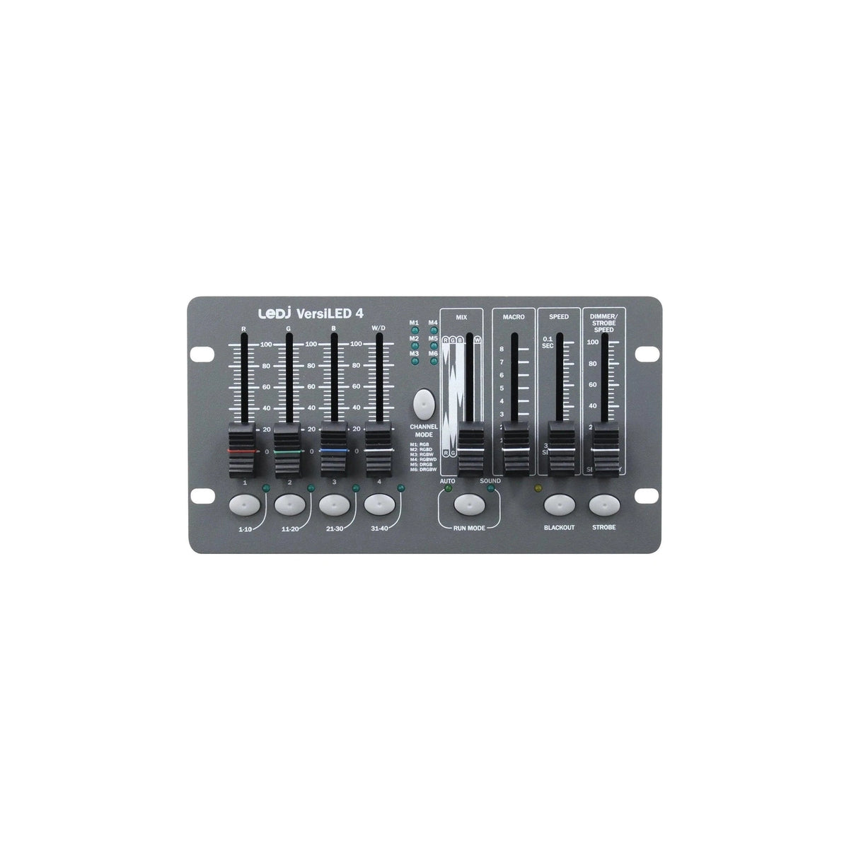 LEDJ VersiLED 4 Universal DMX Controller for RGB & RGBW LED Fixtures 1