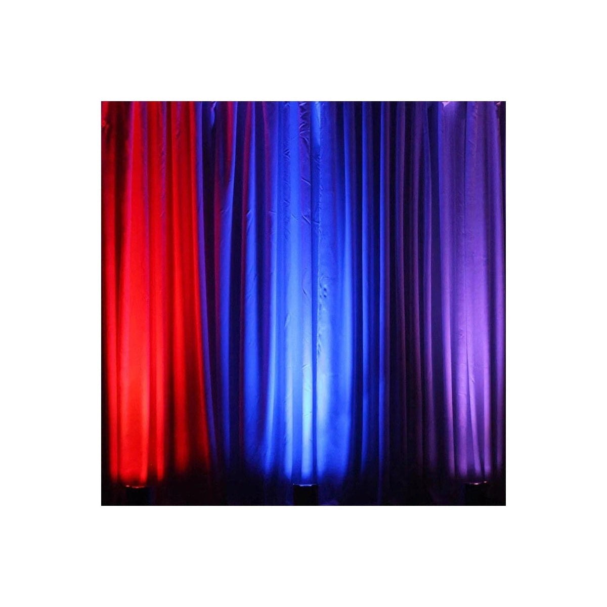 LEDj Rapid QB1 RGBA Battery Uplighter – 4 x 8W RGBA LEDs Black 13