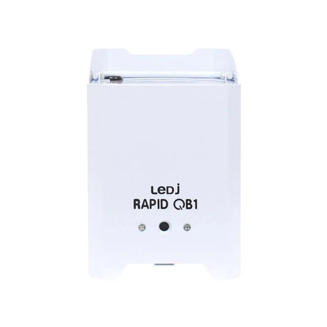 LEDj Rapid QB1 RGBA Battery Uplighter – 4 x 8W RGBA LEDs White 9