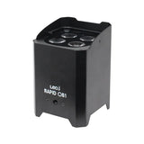 LEDj Rapid QB1 RGBW Battery Uplighter – 4 x 8W RGBW LEDs Black 3