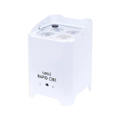 LEDj Rapid QB1 RGBW Battery Uplighter – 4 x 8W RGBW LEDs White 3