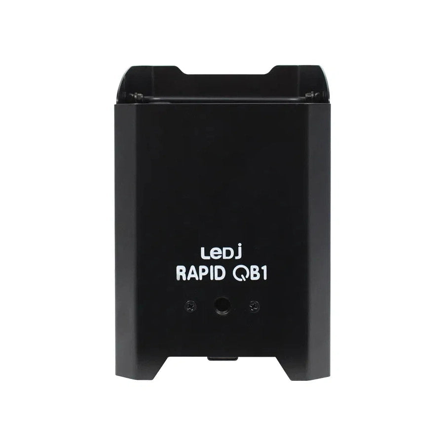LEDj Rapid QB1 HEX Battery Uplighter – 4 x 12W RGBWAUV LEDs Black 9