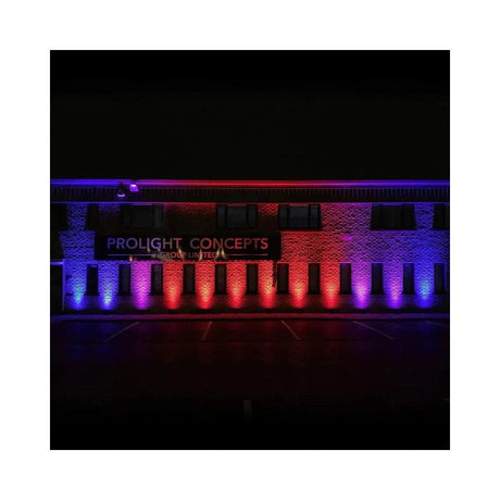 LEDj Rapid QB1 RGBA IP Battery Uplighter – 4 x 8W RGBA LEDs Black 18