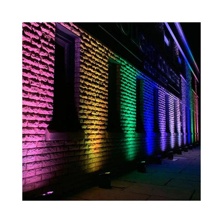 LEDj Rapid QB1 RGBA IP Battery Uplighter – 4 x 8W RGBA LEDs Black 15