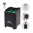 LEDj Rapid QB1 RGBA IP Battery Uplighter – 4 x 8W RGBA LEDs Black 1