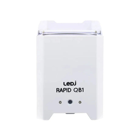 LEDj Rapid QB1 RGBA IP Battery Uplighter – 4 x 8W RGBA LEDs White 9