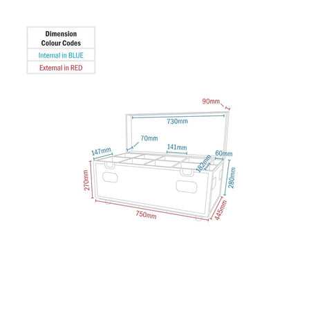 LEDj 8 Way Rapid QB1 IP Charging Flight Case 7
