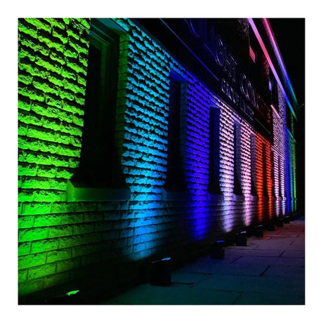 LEDj Rapid QB1 HEX IP Battery Uplighter – 4 x 12W RGBWAUV LEDs Black 12