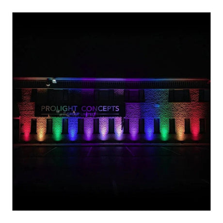 LEDj Rapid QB1 HEX IP Battery Uplighter – 4 x 12W RGBWAUV LEDs White 18