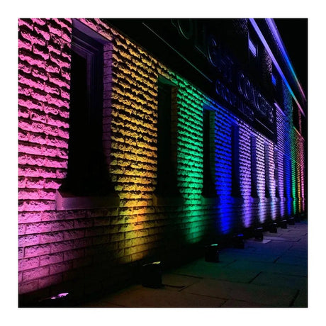 LEDj Rapid QB1 HEX IP Battery Uplighter – 4 x 12W RGBWAUV LEDs White 13