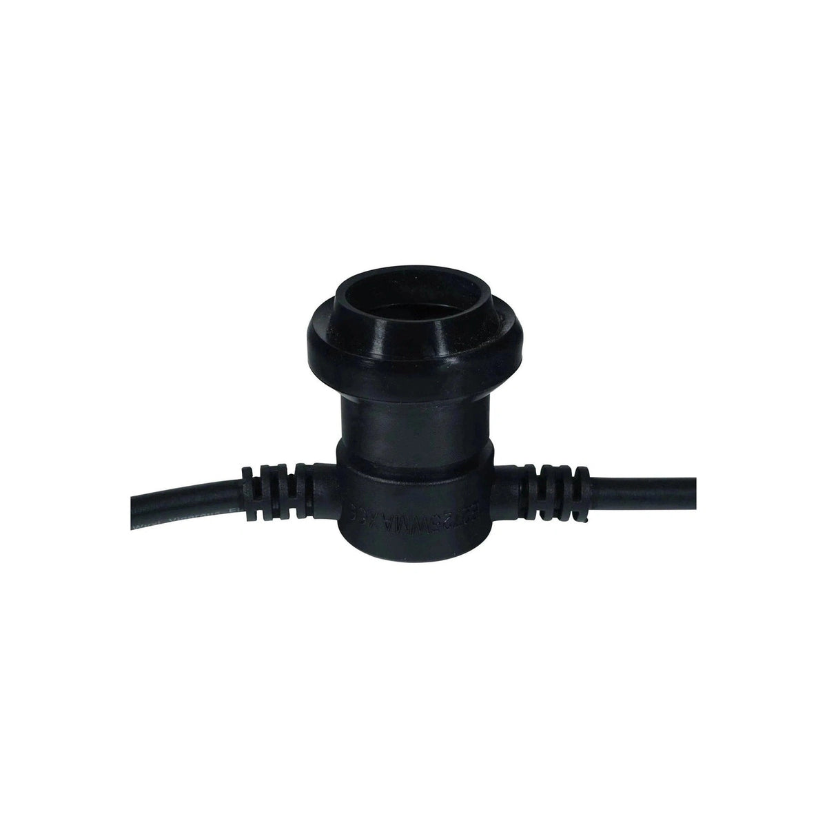 LEDj ES Rubber Festoon String 25m – 1m Spacing, 16A Plug & Socket Lamps Not Included 3
