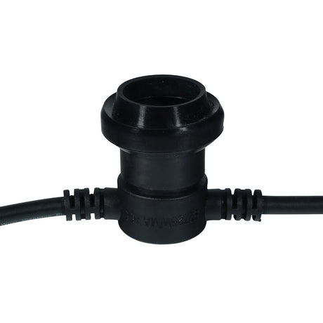 LEDj ES Rubber Festoon String 25m – 1m Spacing, 16A Plug & Socket Lamps Not Included 3
