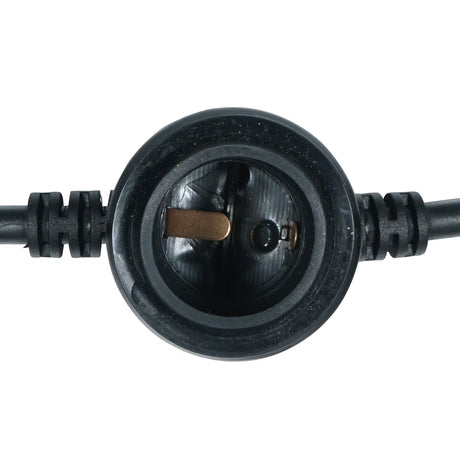 LEDj ES Rubber Festoon String 25m – 1m Spacing, 16A Plug & Socket Lamps Not Included 4