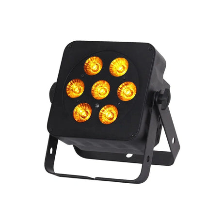 LEDj Slimline 7Q5 RGBA LED Par Can – Black Housing 1